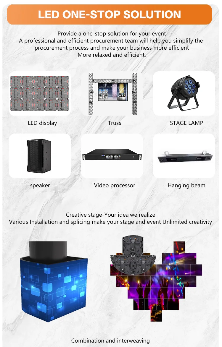 P3.91 Full Color LED Video Wall with 5 Years Warranty High Brightness and Multiple Installation Options for Indoor and Outdoor Use