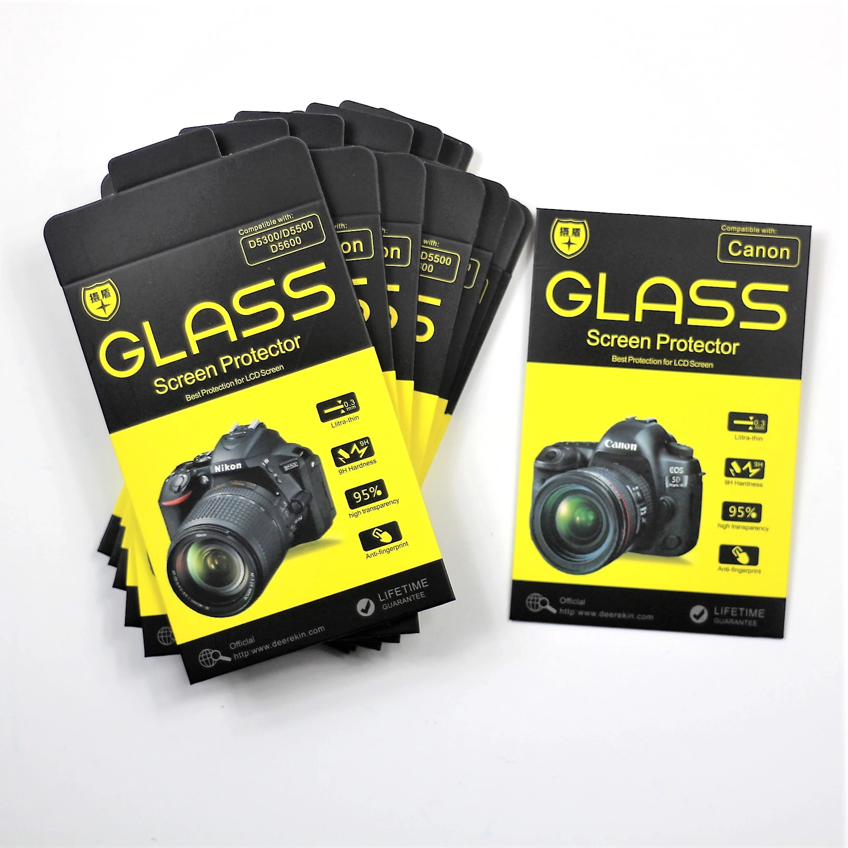 Curved 9H Custom Made Tempered Glass LCD Camera Screen