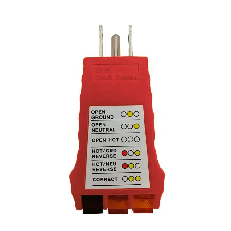 Hot-Sale Electric Socket Tester: USA Outlet Voltage Detector & Receptacle Checker