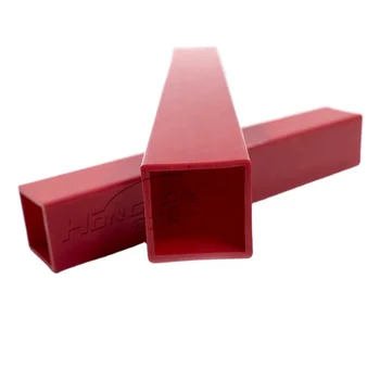 factory hot sale cheap price customizable color red plastic square PVC tube extruded pp pipe extrusion ABS pipes