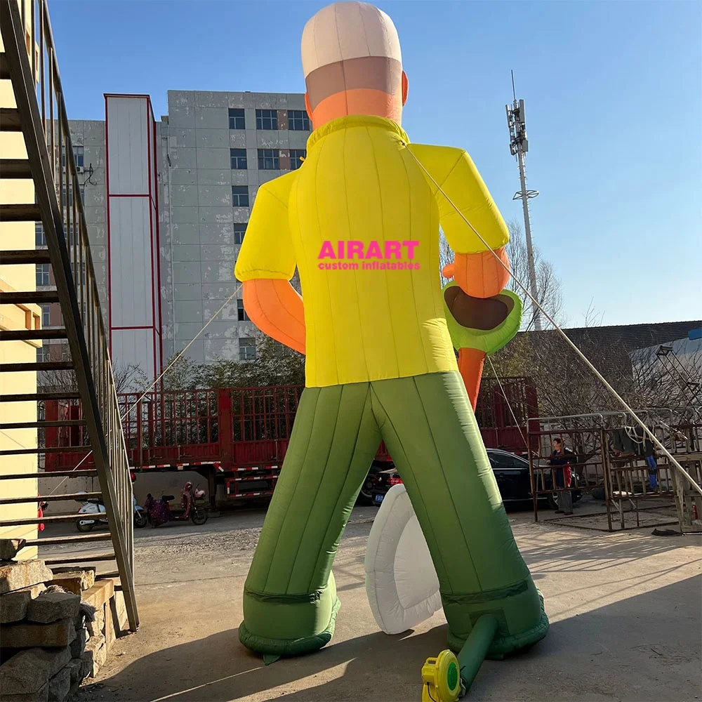 Factory Price Customize Inflatable Model Printing Inflatable Character Hand Shovel