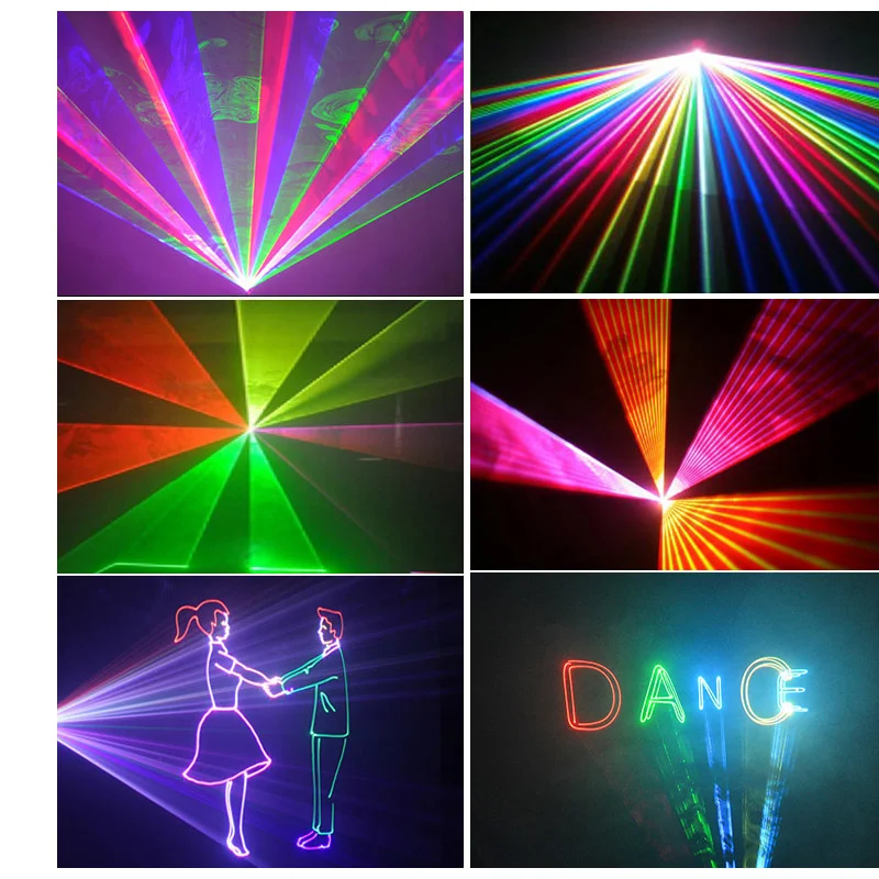 High Quality Laser Light  RGB Color Disco Laser Lights Projection Stage Lights for Wedding