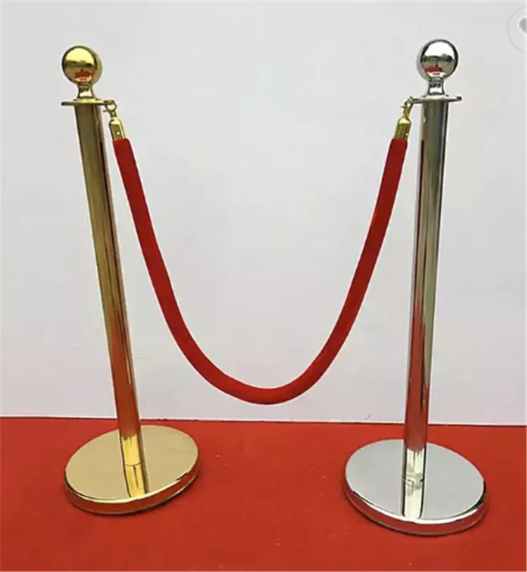 Red Carpet Velvet Rope Hanging Railing Barrier Post Stands Stanchion ...