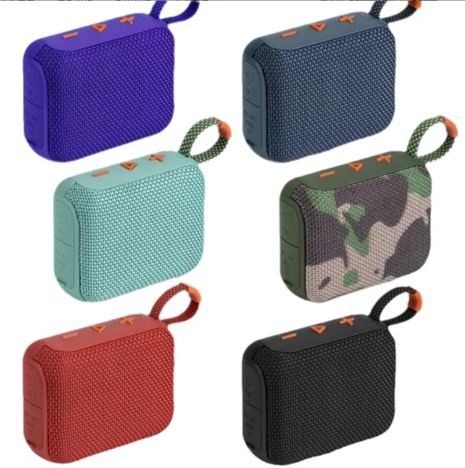 G04 Wireless Portable Waterproof Fabric Mini Bluetooth Speaker Portable with Deep Bass for Home Outdoor Travel