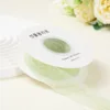 2.5cm green textured crinkle ribbon 1 yard (100 yards/roll)