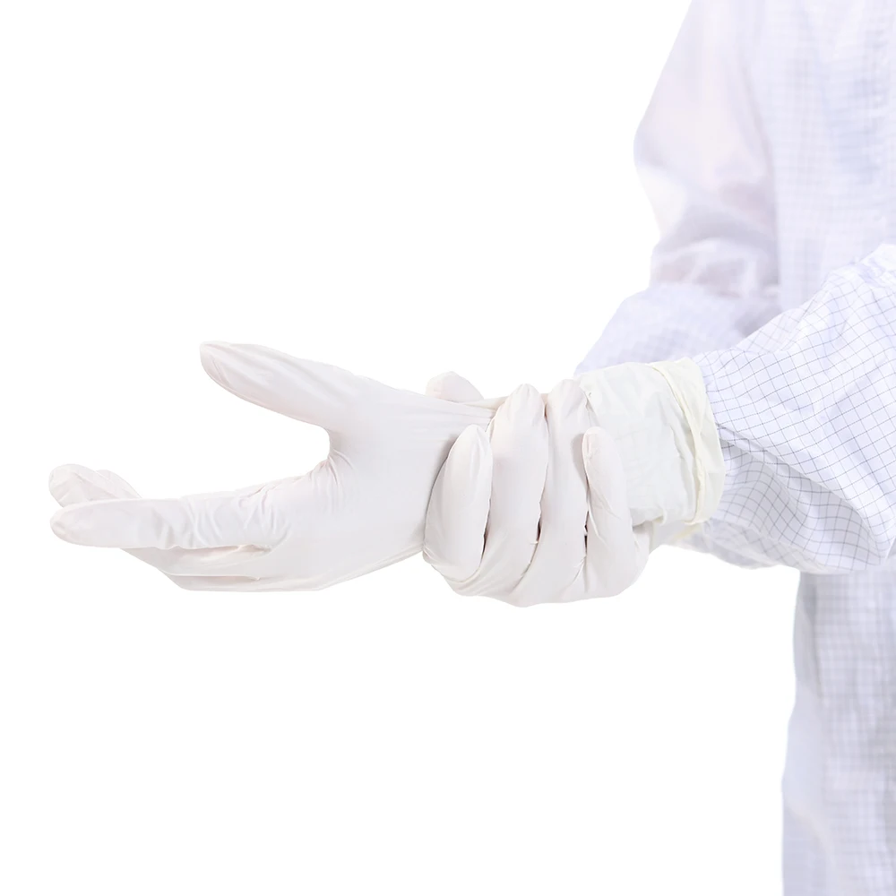 Medic Disposable White Nitrile Gloves Surgical Dental Gloves Powder Free