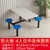 Table à manger pour 4 personnes avec panneau ignifuge et construction monobloc