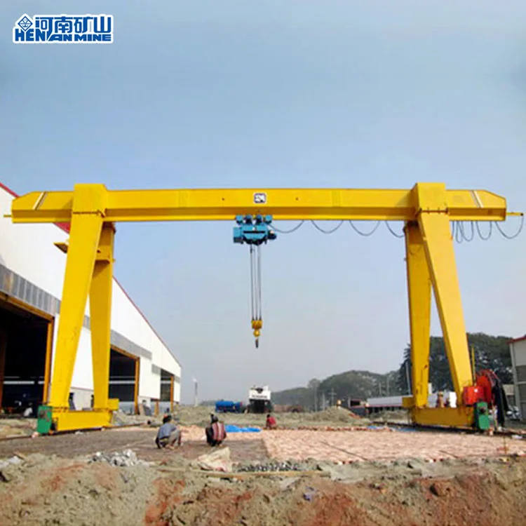 Steel Structure Portal Customizable 5 10 15 16 Tons  MH Type Single Girder Gantry Crane