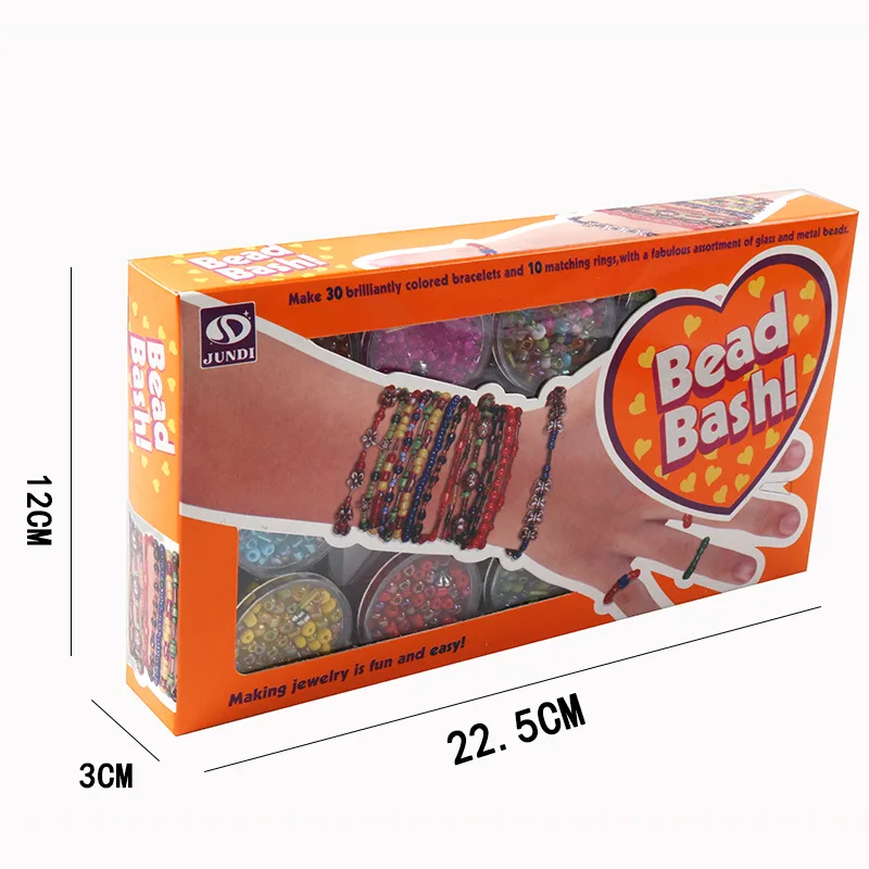 Детская ручная цепочка с бусинами «сделай сам», изготовление бисера, ювелирные изделия, игрушки