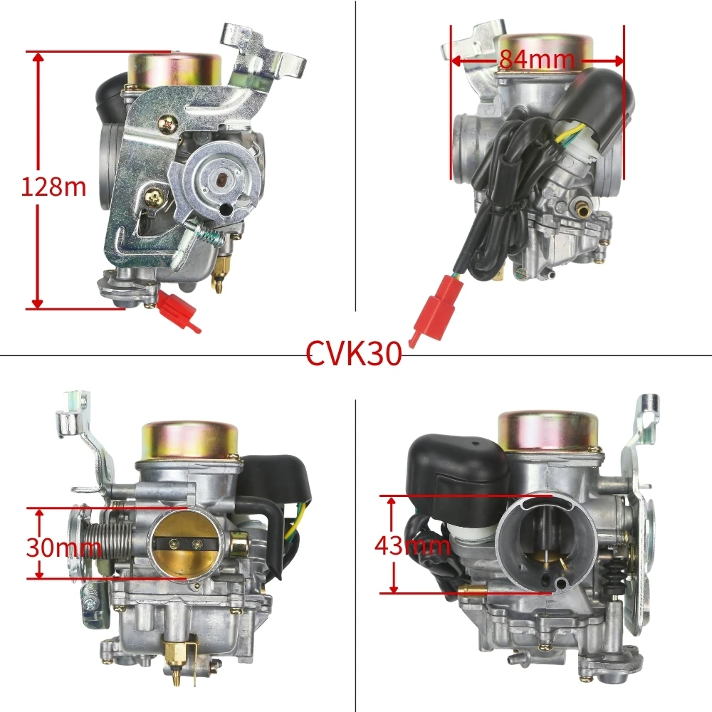 150-300CC 30mm GY6 CVK30 Linhai 260 SYM Bighorn Feishen Suzuka