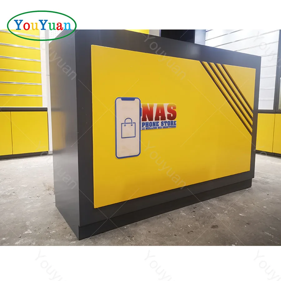 Manufacture Direct Sale Phone Shop Interior Design Mobile Phone Display Counter Shop Furniture