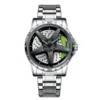 Cadran blanc acier-vert