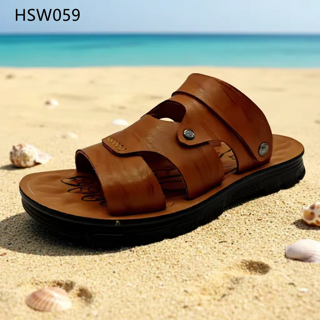 HY, cena fabryczna, buty plażowe z otwartymi palcami, nie uciskające stopy, o dużych rozmiarach, bardzo popularne w Egipcie, letnie męskie slippersy w stylu casual, do sprzedaży, model HSW059