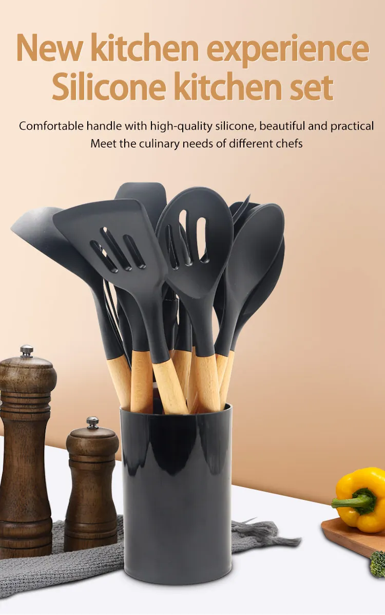 Silicone Home Kitchen Accessories Cooking Tools Set Buy 12pcs