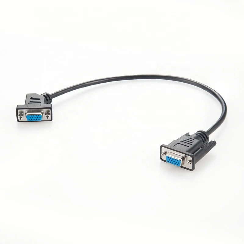 VGA/SVGA Cable - Right Angled 90 Degree to Straight Male Connector Lead