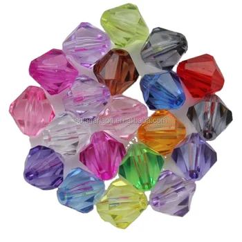 Wholesale Clear Crystal Bicone Beads For Jewelry Making DIY Craft