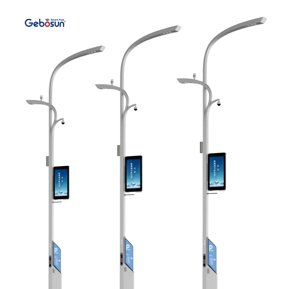 Factory Customized Stainless Steel Galvanized Circular Security Monitoring CCTV Camera Pole 3m 4m 5m 6m Smart Electrical