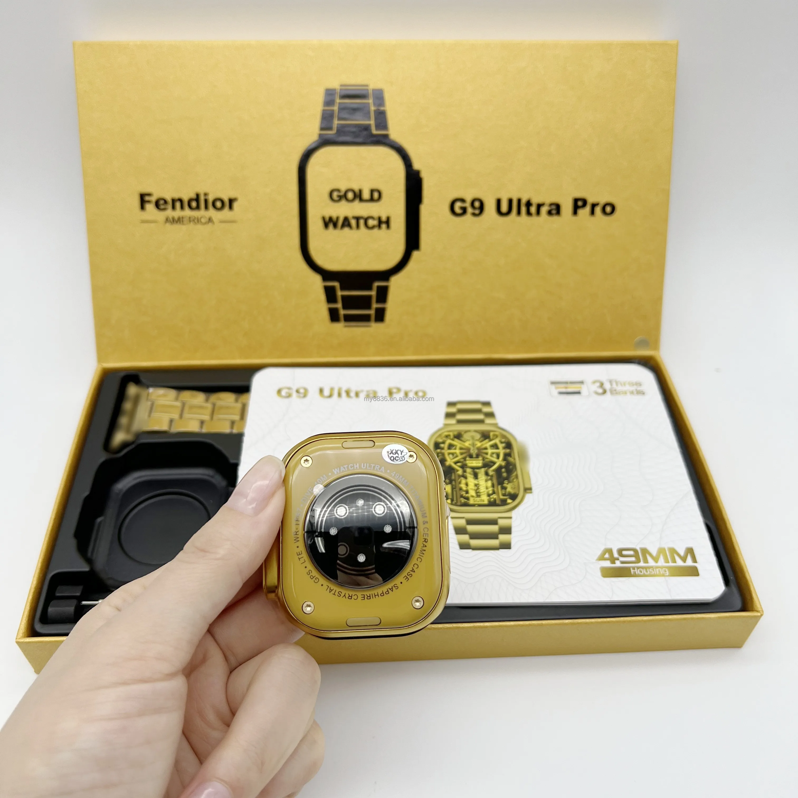 G9 Ultra PRO Gold Color Edition Smart Watch Series 8 Smartwatch Montre  Relogio Reloj Inteligente Ws09 G9 Ultra Max - China Watch and Smart Watch  price