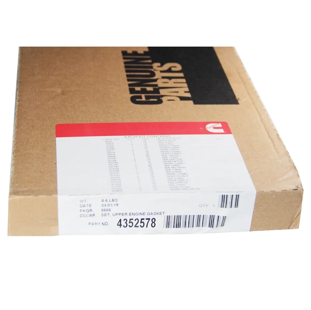 Cummins K19 KTA19 Upper Engine Gasket Set 4352578 Gasket Motor Cummins ...