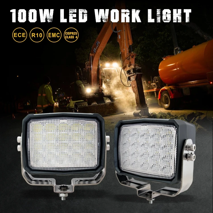 Tuff Plus 12v 100w 4x4 Vehicle Working Lamp Led Truck Accessories Car