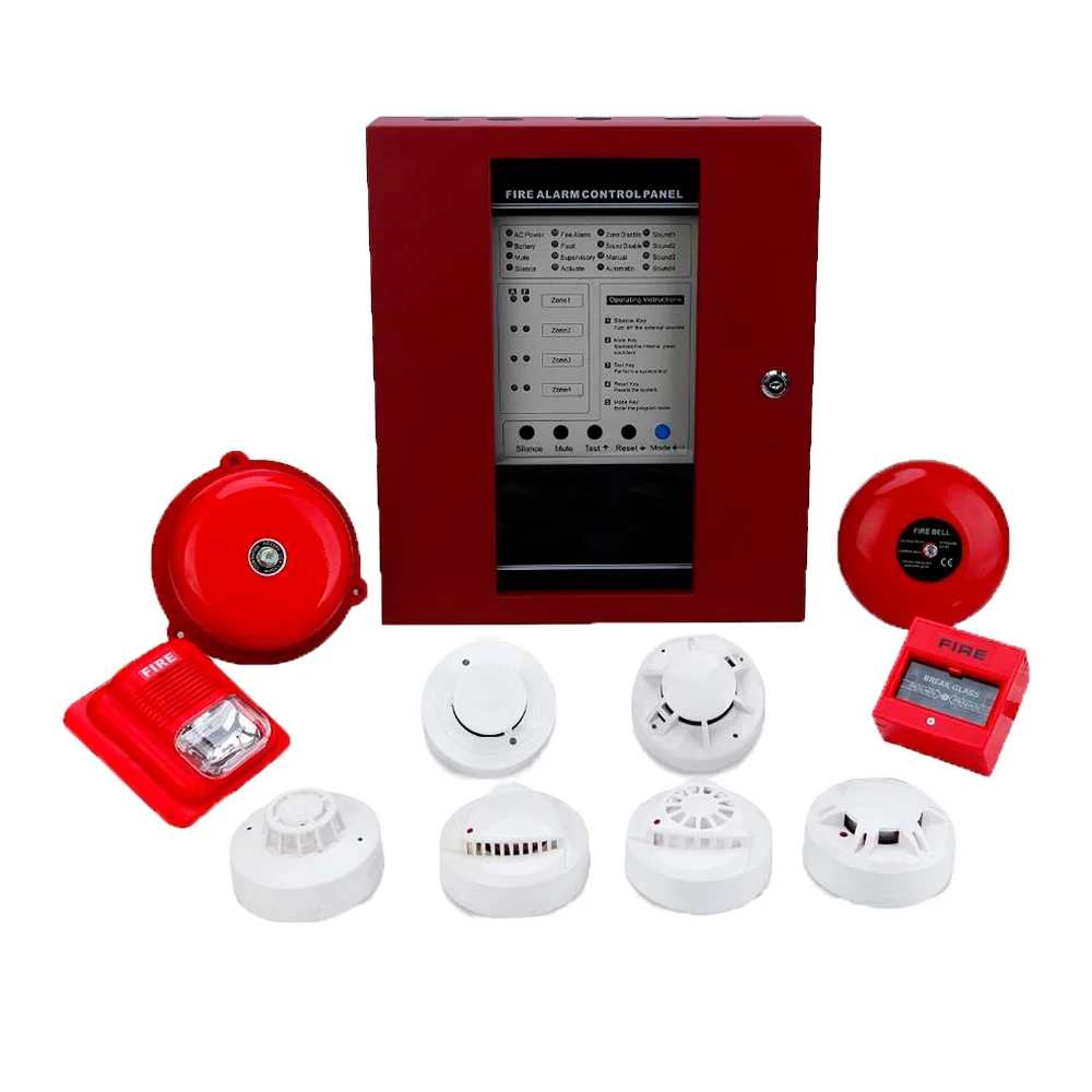 Hot Selling Zone Wired Fire Detection System Conventionel Fire Security  Alarm Panel Fire Alarm Control Panel
