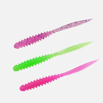 Soft Worm Lure Bottom Fishing 05g Threaded Explosive Bionic Artificial Bait Sea Bass Multi-Color Lure Stainless Steel No Hooks – Soft Lure – view 2