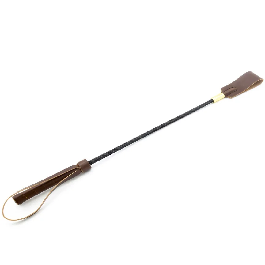 BDSM PU Leather Bull Whip, Horse Whip Riding Crop Erotic Flogger for Sex  Toy Play