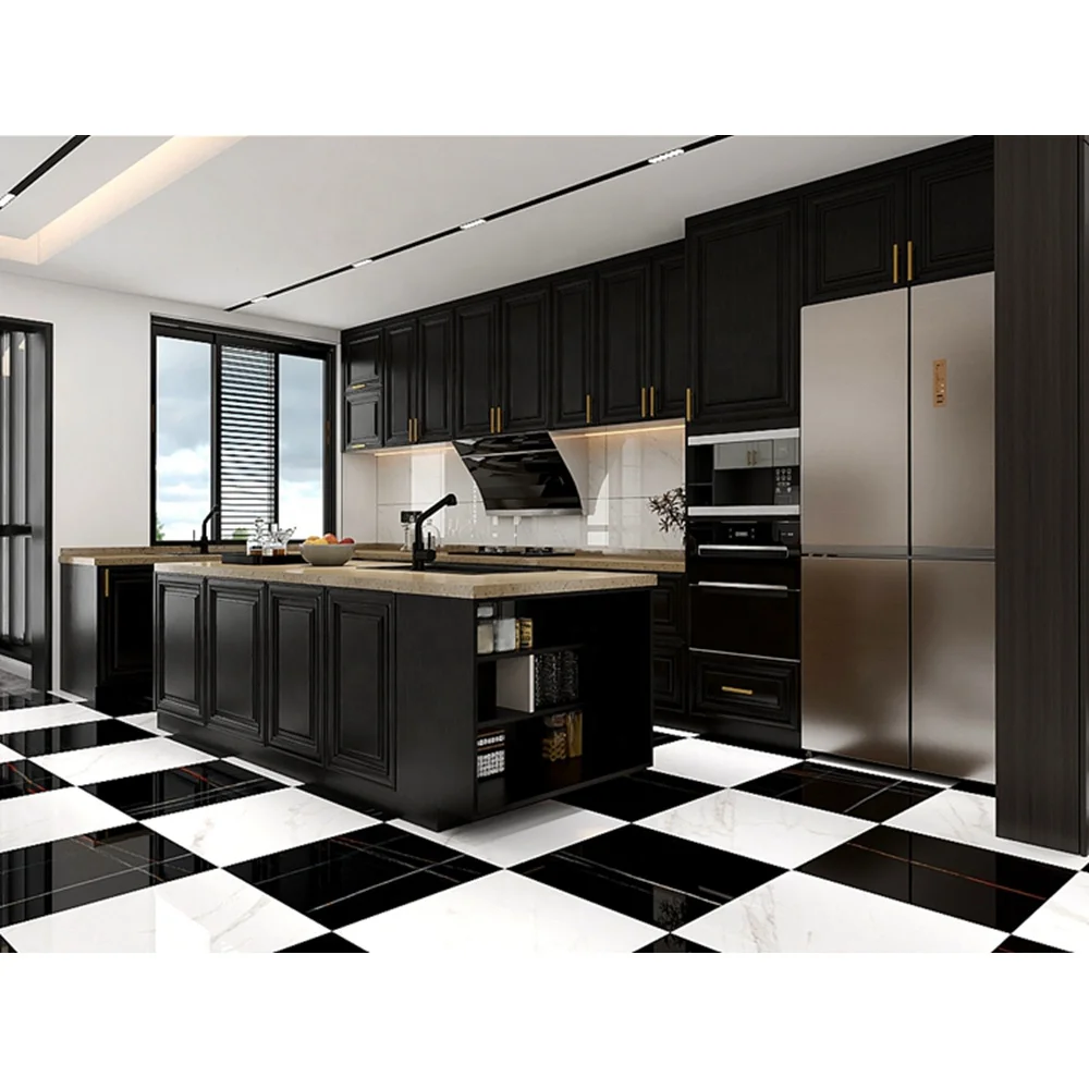 Latest Design Black Lacquer Display Storage Cabinet Home Kitchen Cabinet