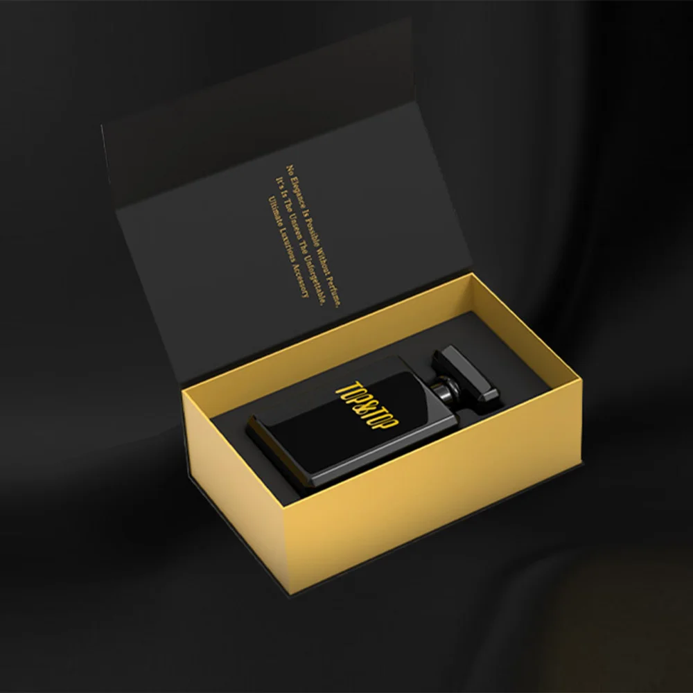 Custom Design square Paper Cardboard Carton Empty Luxury Gift Essential Oil Perfume 30ml 50ml 100ml Bottle  Packaging Box