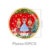 จานสีขาว 7 นิ้ว-10PCS