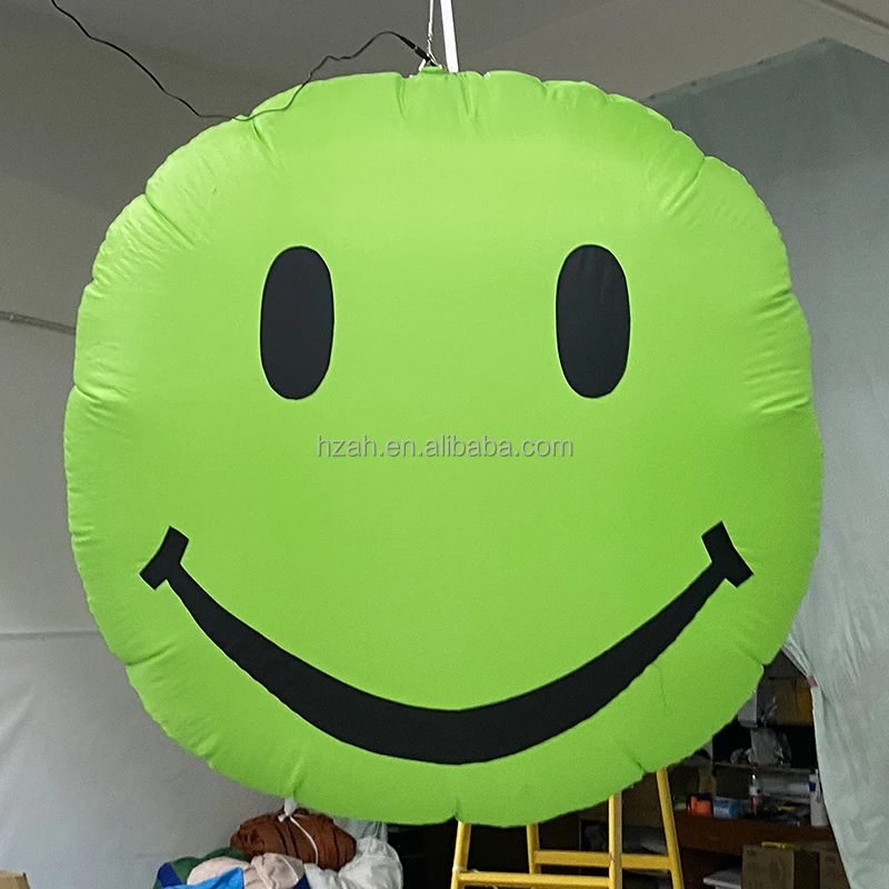 5ft Big Smile Inflatable Lighting for Night Club Ceiling Decoration Advertising Inflatables
