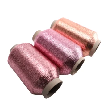 High Quality 30D*2 1/110'' MX Type Colorful Metallic Yarn Lurex Thread Fixed Weight For Weaving