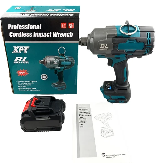 2100N профессиональный электрический батарейный ключ с литиевыми батареями высокого качества сверхбольшой крутящий момент бесщеточный беспроводной Силовой Ключ