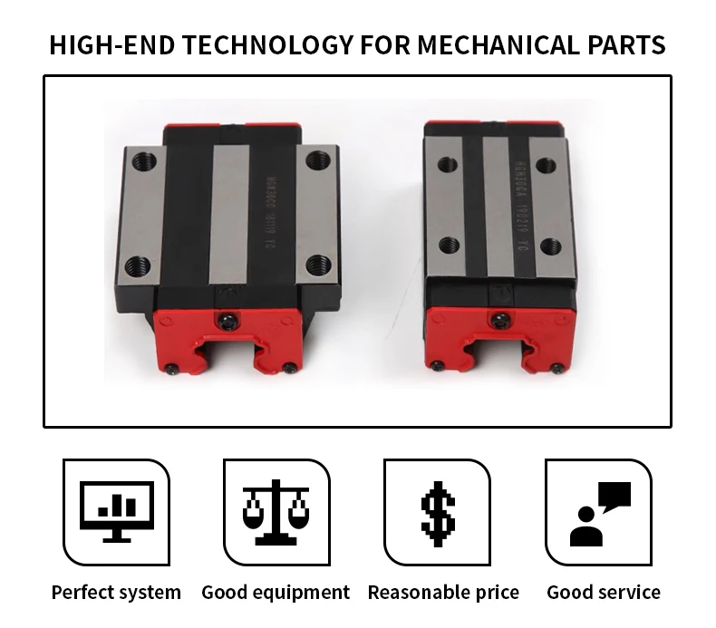 High Precision HR30 Linear Rail Guide Sliders CNC Slide Block Bearing ...
