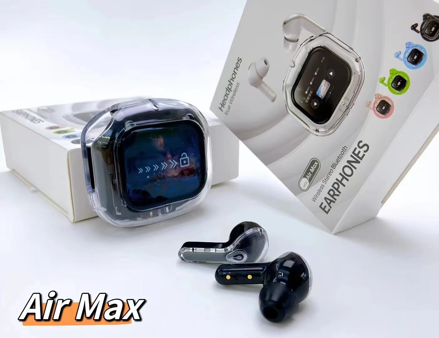 Free Sample NEEXXT AIR MAX True Wireless Earbuds Strong Battery Liferemote Contral Phone Camera Bt Headphones in Ear