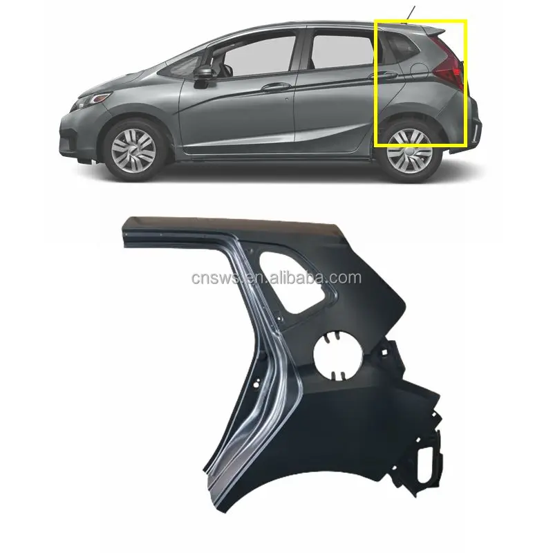 product factory wholesale new steel rear fender left right quarter panel for honda fit jazz 2015 2016 2017 2018 2019 2020412-35