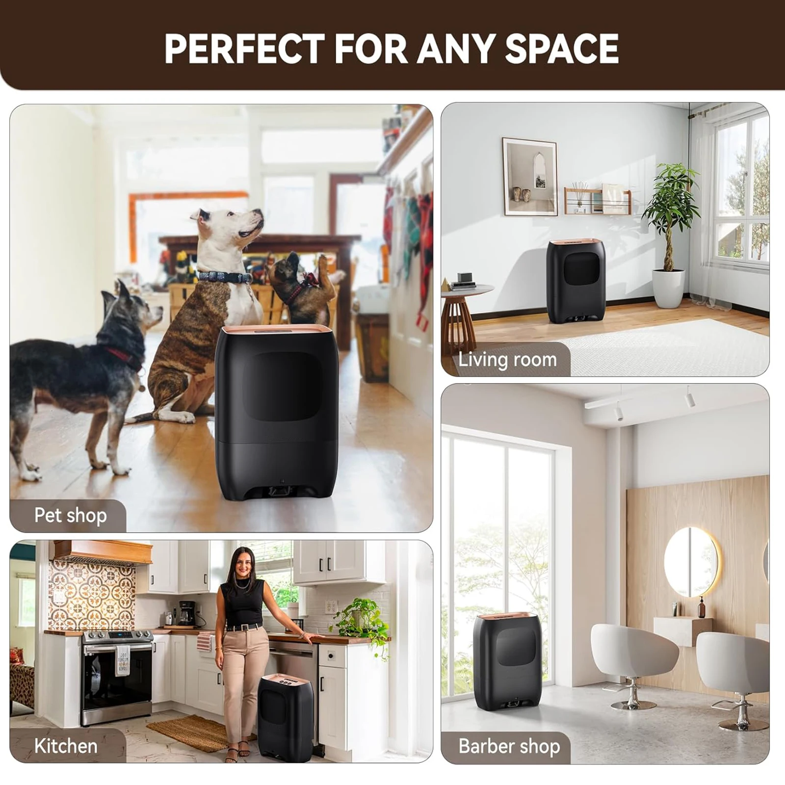 Automatic Touchless Vacuum Cleaner Ultra Fast Powerful Dustpan Salon Pet Hair Food Dirt Sweeping Kitchen Vacuum