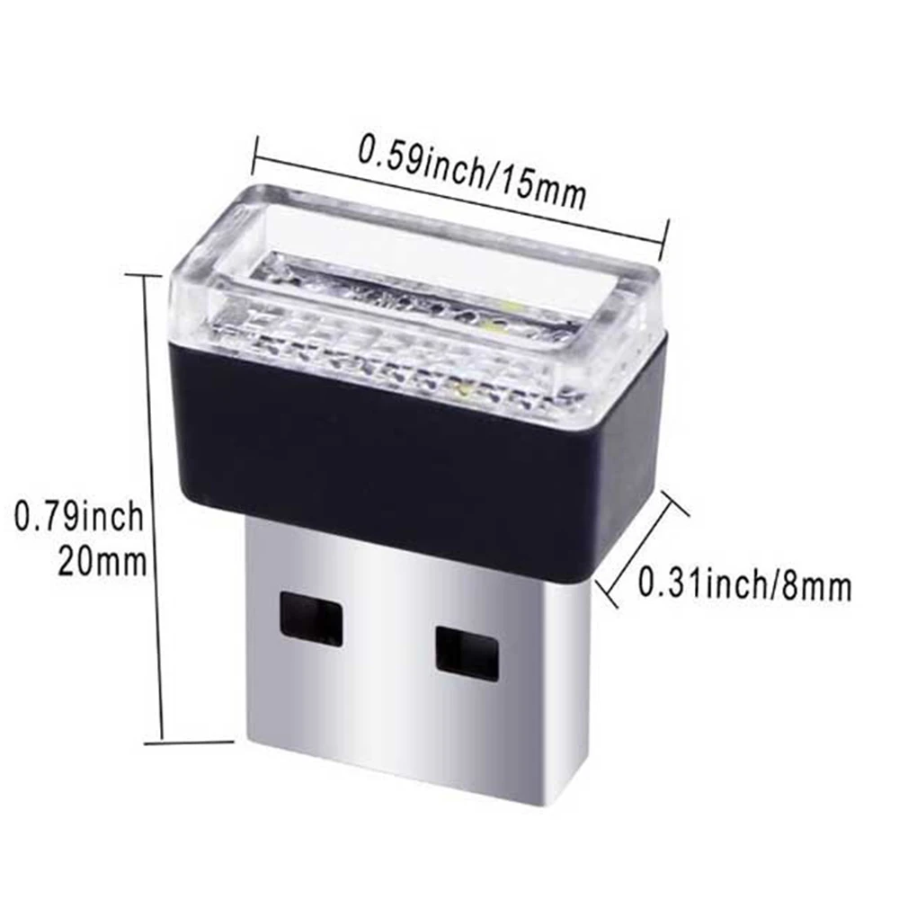 Mini LED Car Light Auto Interior USB Atmosphere Light Plug and Play Decor Lamp Emergency Lighting PC Auto Products Car Accessory