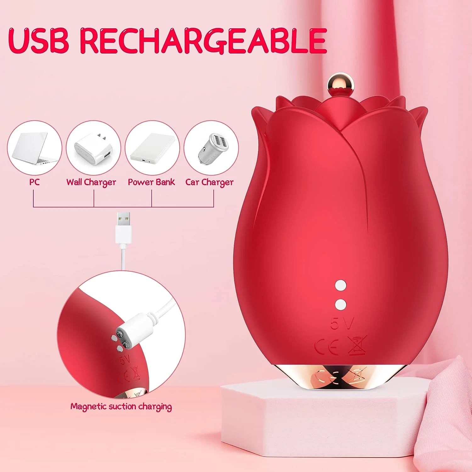 VIBECONNECT  Change Head Stimulation Vibrator Adult Product Sex Toy for Women Female Gilr