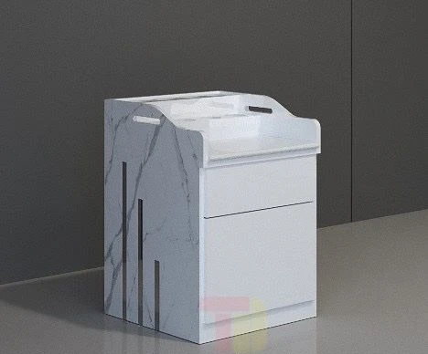 Bomacy White Simple Modern Luxury Design Salon Furniture Trolley for Sale