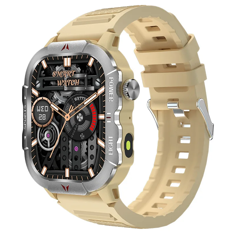 X31 New Smart LED Light Fitness Tracker Watch Square IPS Screen Triple Defense IP68 Waterproof Answer Call BT