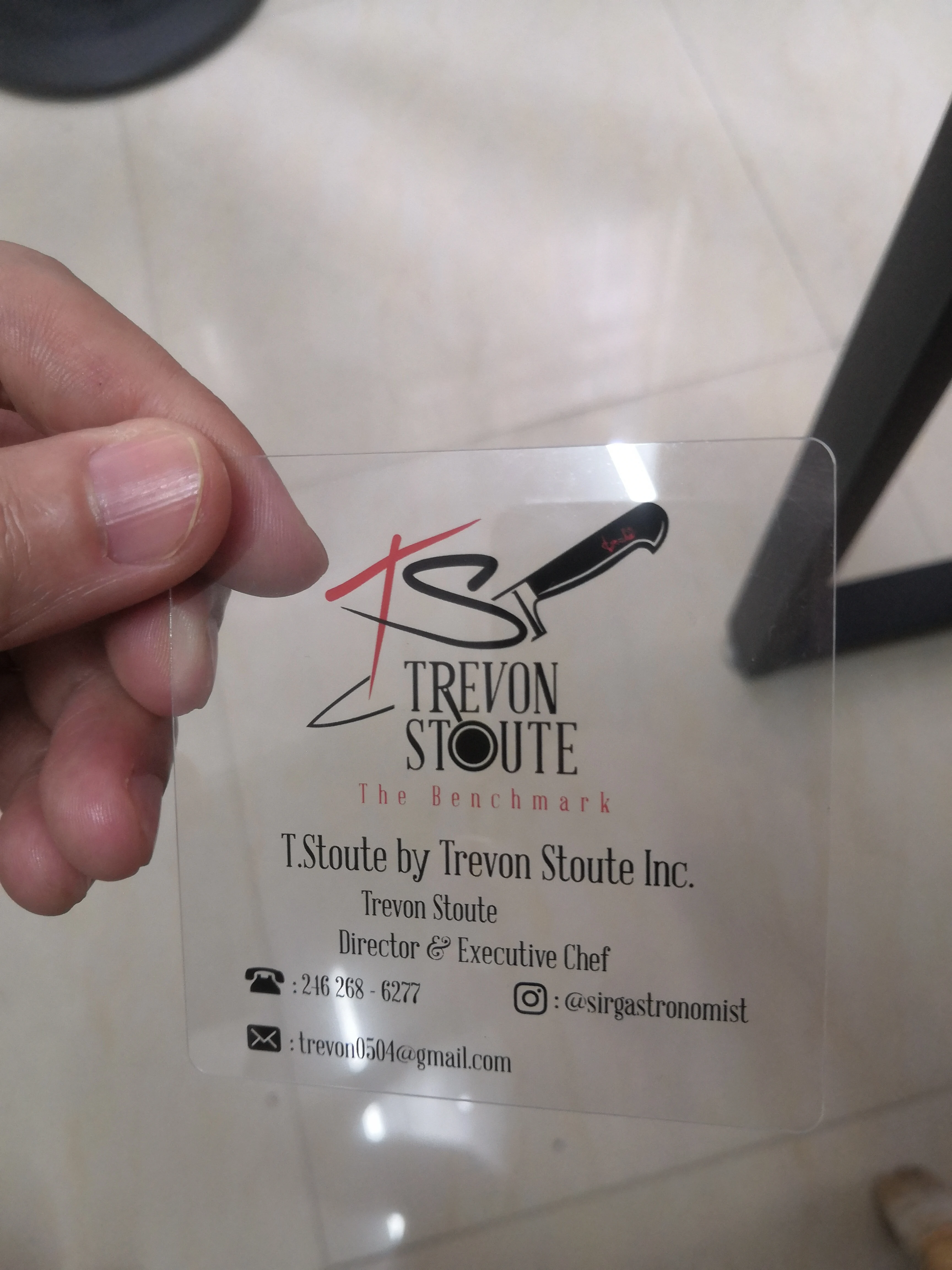 Конкурентоспособная цена, высокое качество, индивидуальная Прозрачная ПВХ визитная карточка