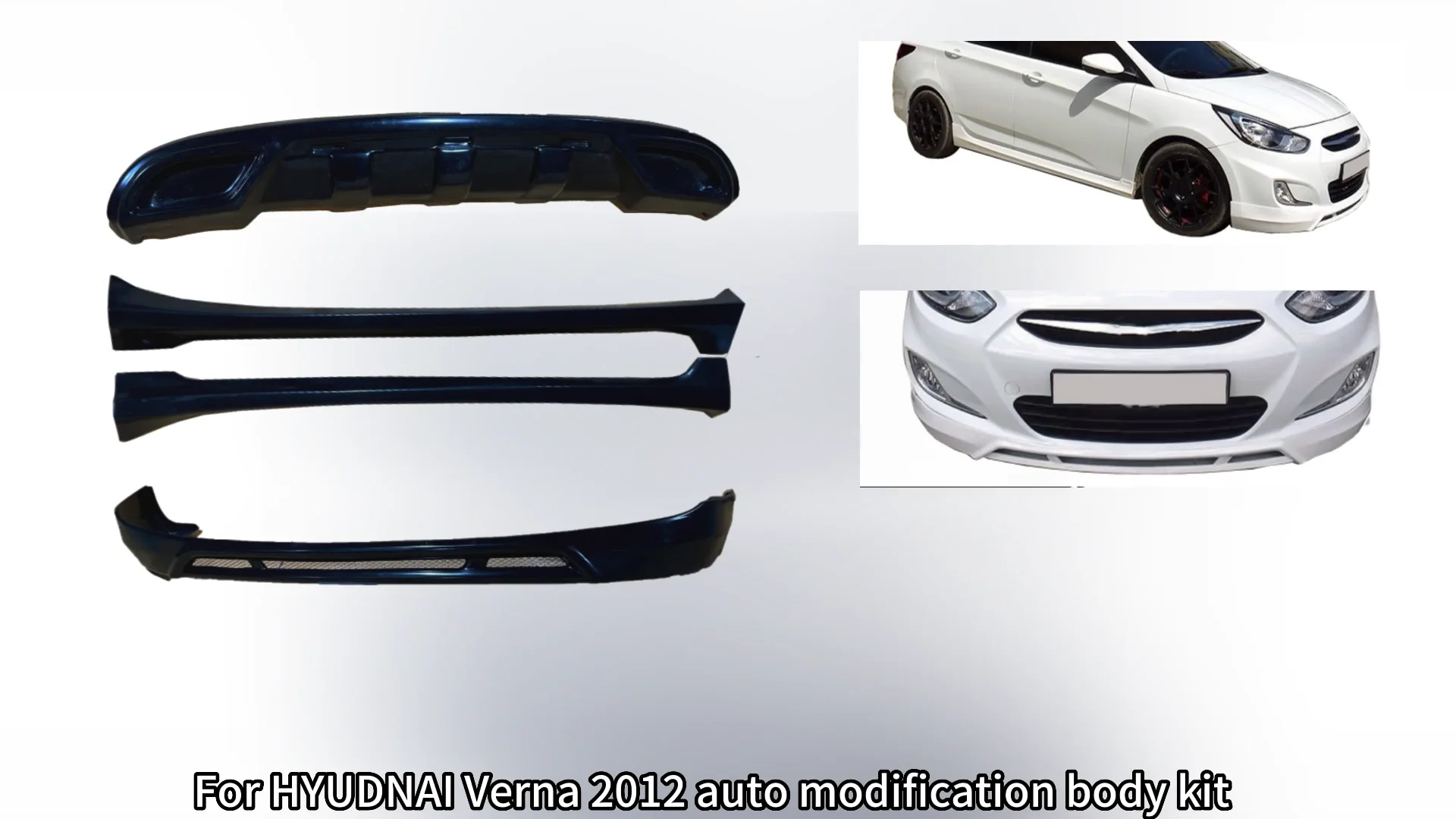 Wide Body Kit For Hyundai Accent 2012,The Pp Auto Body Systems Includes ...