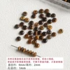 Tiger Eye 4*2 Abacus Beads 10pcs
