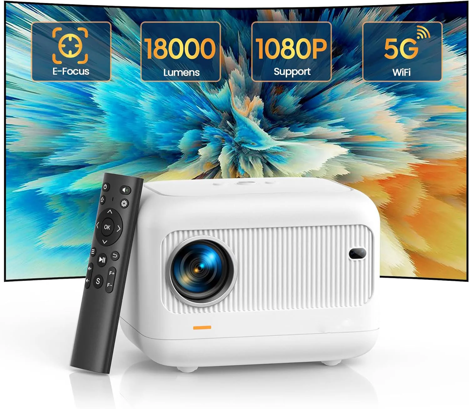Projector Htp Daytime Data Show Mini Man-carried LCD 1080P 200 Lumens HIFI Stereo ...