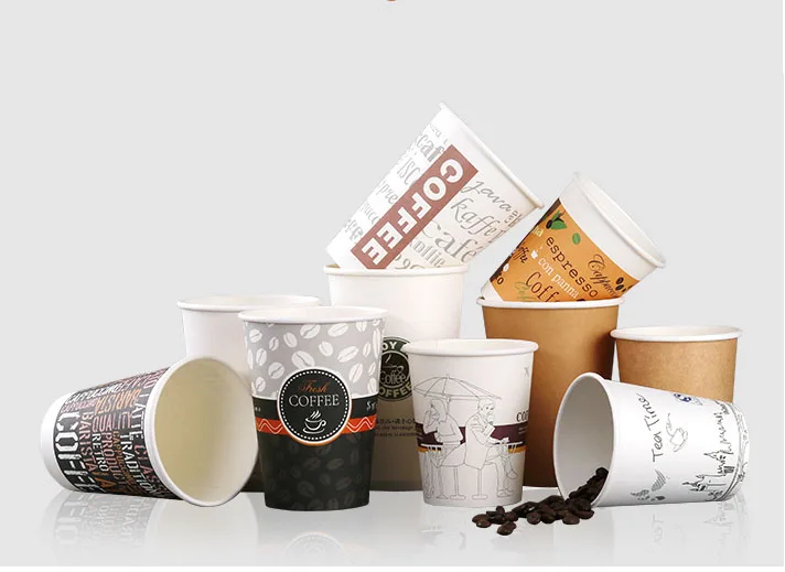 Wholesale Custom Print Logo Disposable Biodegradable 6oz 12oz Single ...