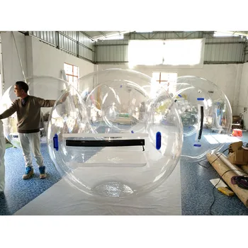 Factory direct wholesale 2 meters transparent water walking ball PVC inflatable water polo water roller ball.