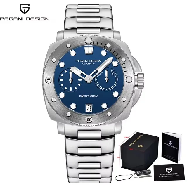 PAGANI DESIGN メンズ 腕時計 アナログ クォーツ PAGANI DESIGN PD1767 Men's Automatic Stainless Steel Dive Watch