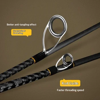Boat Fishing Rod Inshore Jigging Ultra-hard Action 121cm Collapsed Length 1.6-1.98m Size Fuji Reel Seat Carbon Sea Fishing Rod – Metal Jig – view 4