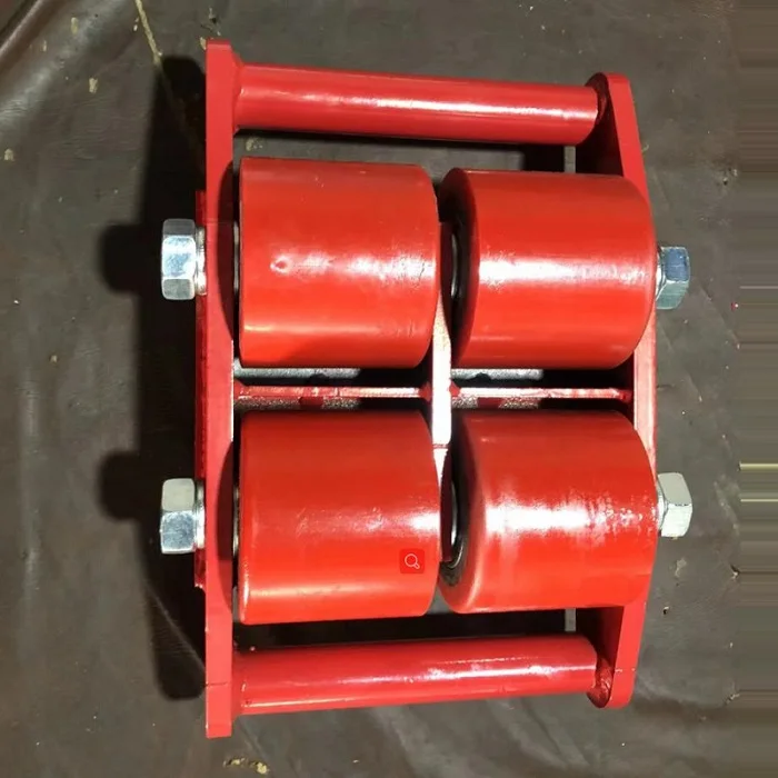 Heavy Duty Loading Rollers Machine Moving Skates Pu Wheel 12t 15t 18t 24t 50t Cargo Skate